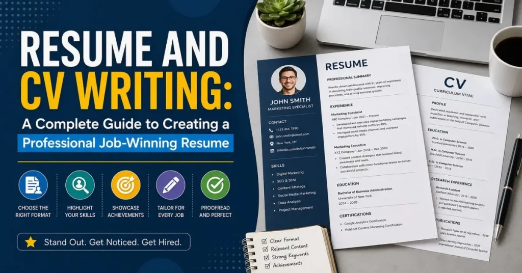 Resume and CV Writing: A Complete Guide to Creating a Professional Job-Winning Resume Resume and CV Writing
